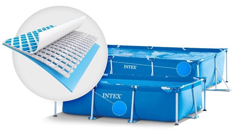 Intex, basen ogrodowy, stelażowy, 2w1, 260-160-65 cm
