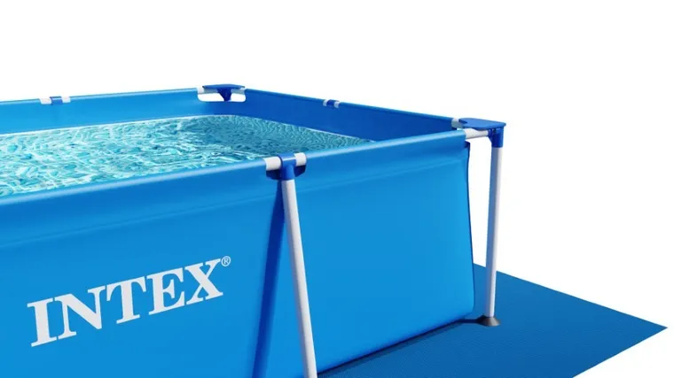 Intex, basen ogrodowy, stelażowy, 300-200-75 cm + maszynka do baniek