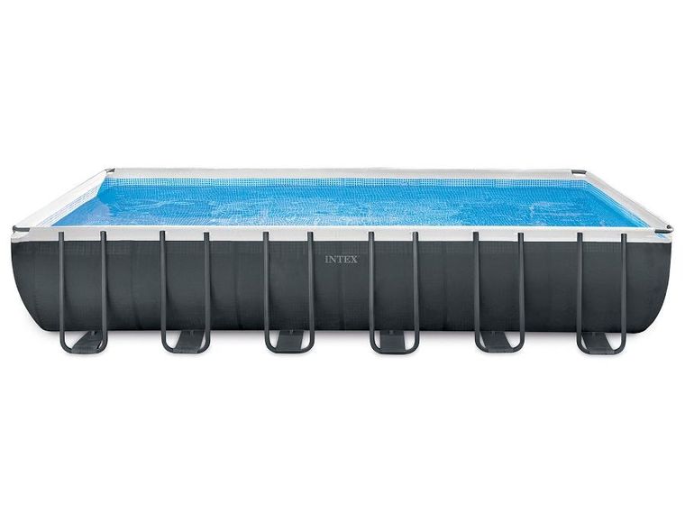 Intex, basen stelażowy z pompą filtrującą i akcesoriami, prostokątny, 732-366-132 cm, zestaw 8w1