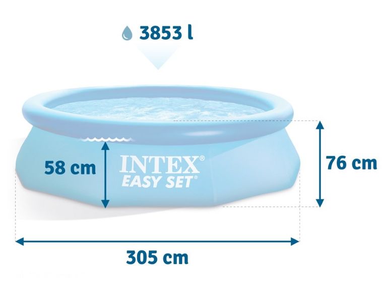 Intex, Easy Set, basen, śr. 3,05 m