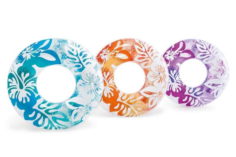 Intex, hawaje, kółko do pływania, pomarańczone, 91 cm
