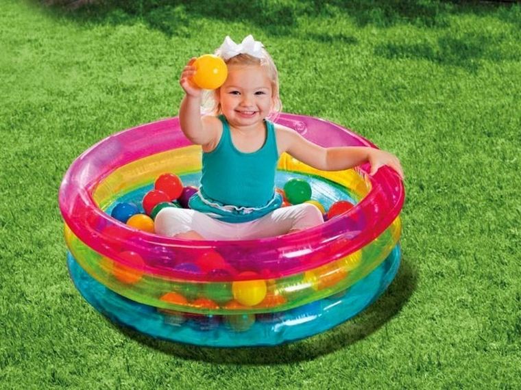 Intex, kojec dmuchany z piłkami, 86-25 cm