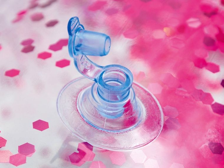 Intex, koło dmuchane, brokatowe, różowe, 107 cm