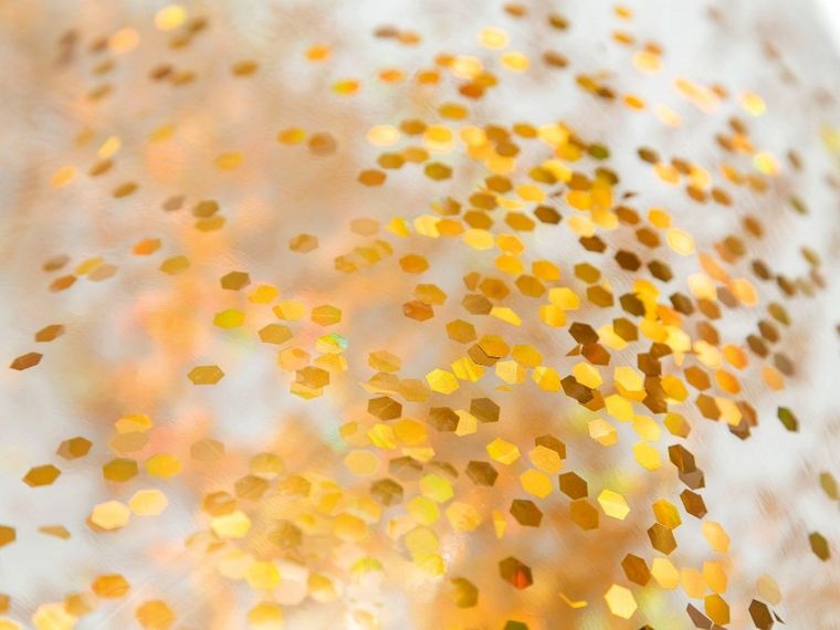 Intex, koło dmuchane, brokatowe, złote, 107 cm