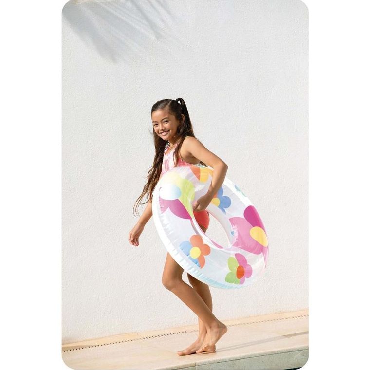 Intex, koło do pływania, kwiaty, 81 cm