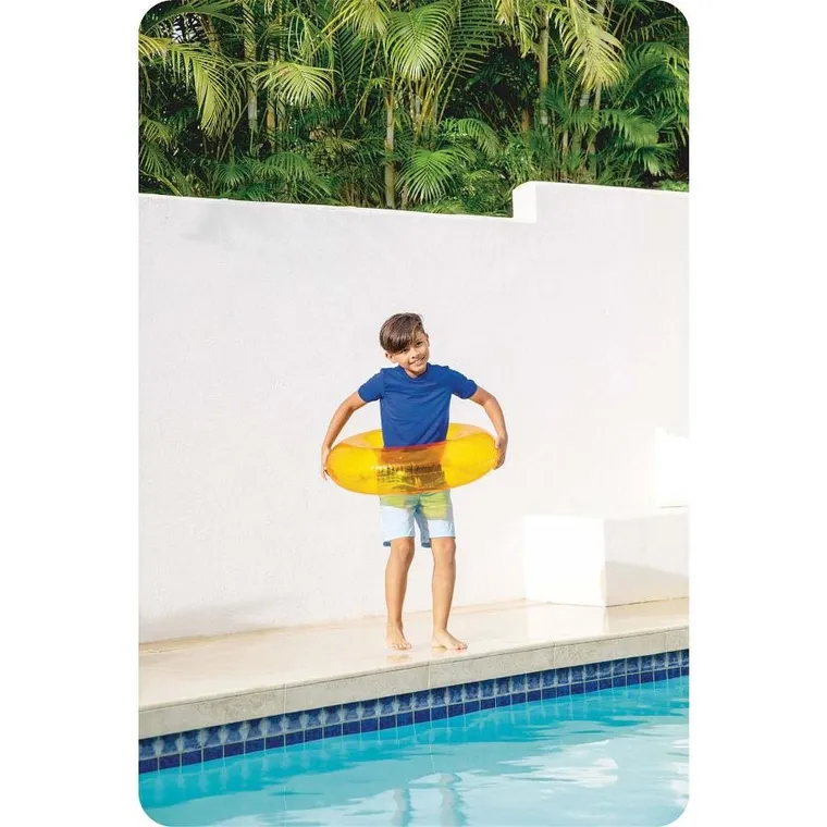 Intex, koło do pływania, pomarańczowe, 76 cm