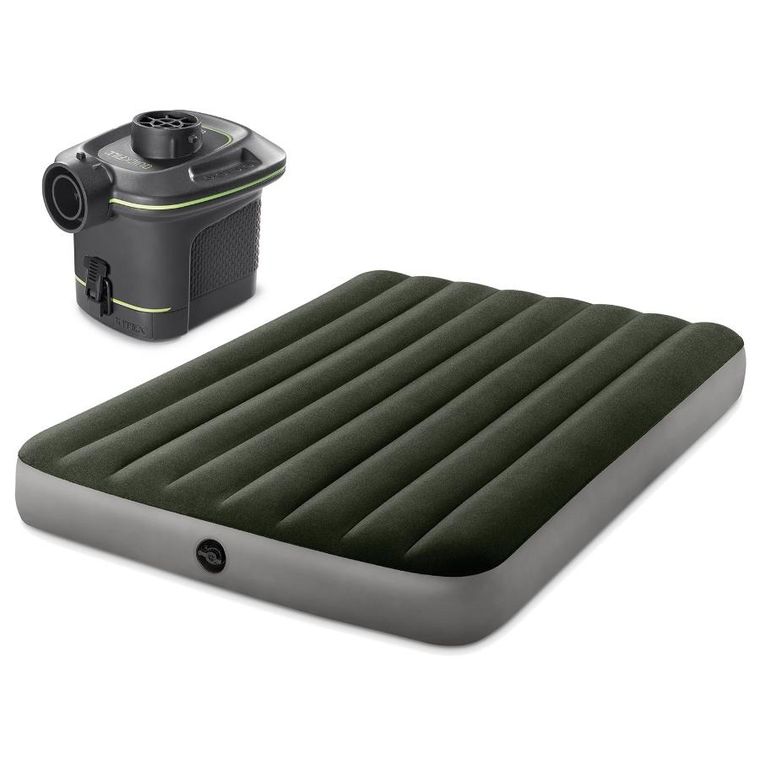 Intex, materac dmuchany z pompką elektryczną, 191-137-25 cm