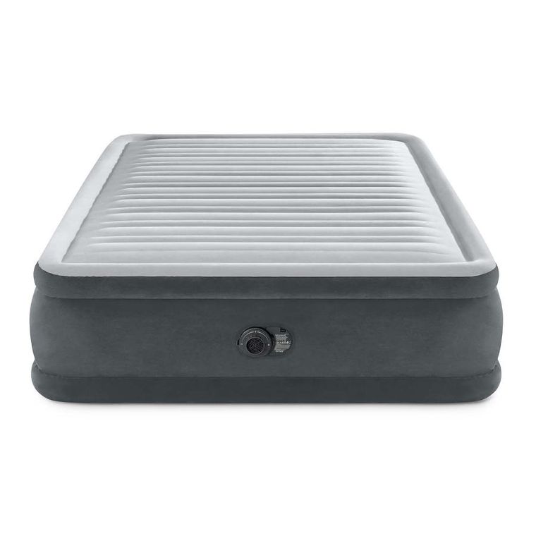 Intex, materac dmuchany, z wbudowaną pompką elektryczną, 203-152-46 cm