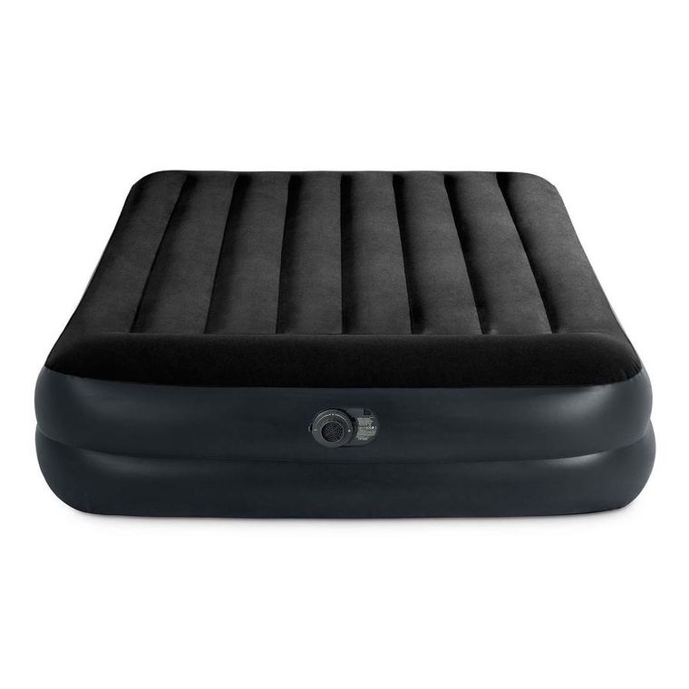 Intex, materac dmuchany, z wbudowaną pompką elektryczną
