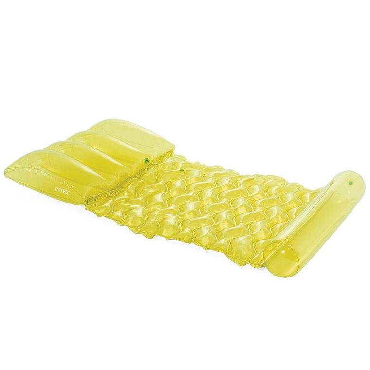 Intex, materac do pływania, limonkowy