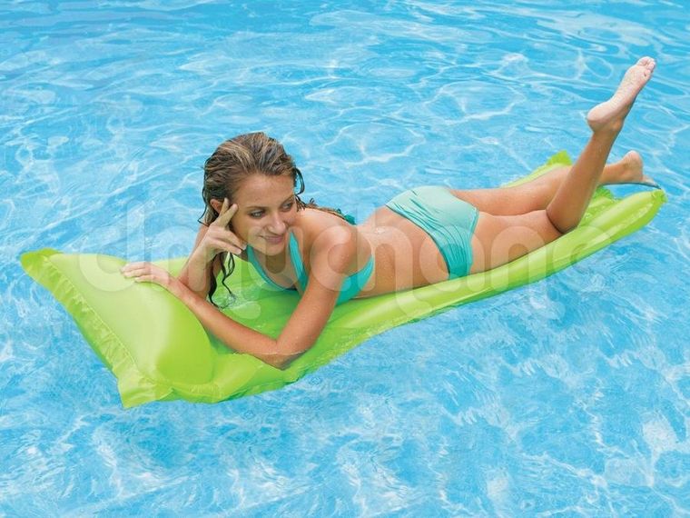 Intex, materac do pływania, zielony, 183-69 cm