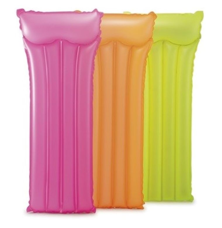 Intex, materac, neonowe kolory