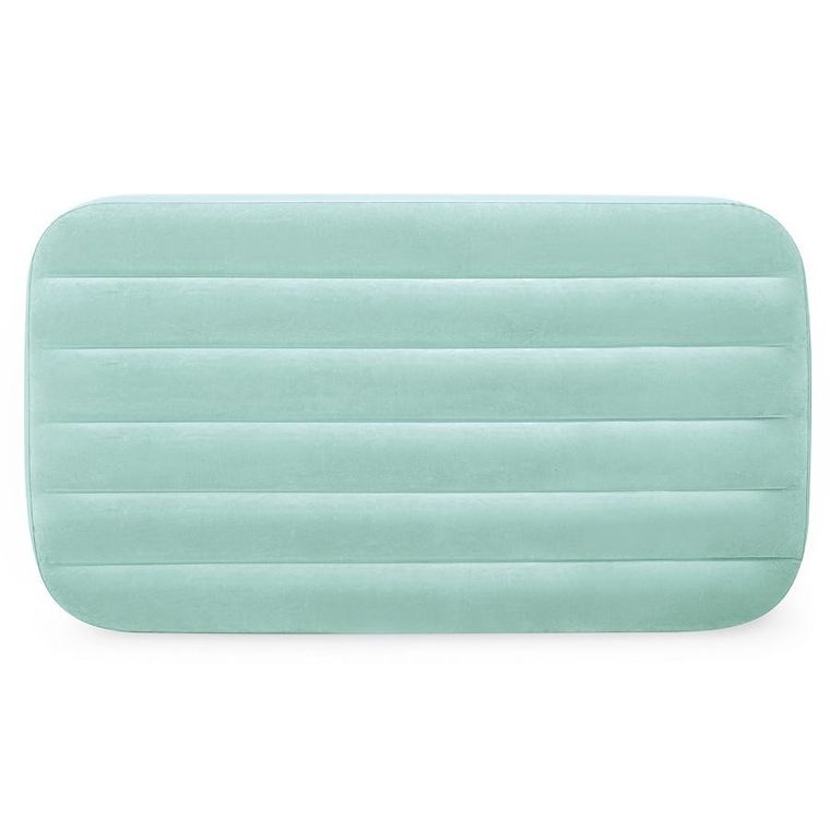 Intex, materac welurowy, jednooosobowy, niebieski, 157-88-18 cm