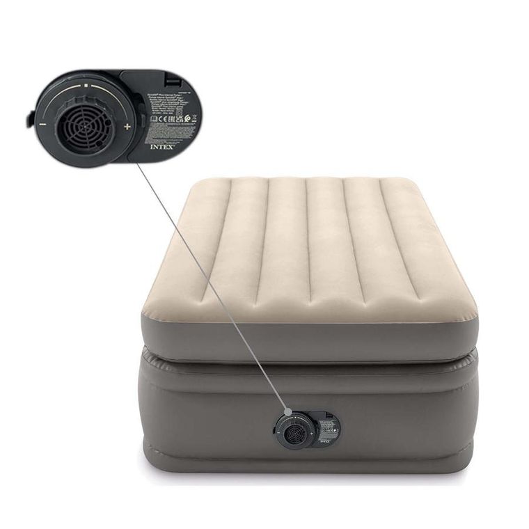 Intex, materac welurowy, z wbudowaną pompką elektryczną, 191-99-51cm