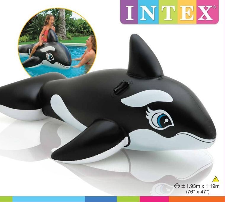 Intex, Orka, dmuchana zabawka do pływania, 193 cm
