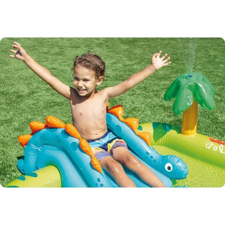 Intex, plac zabaw dmuchany, dinozaur