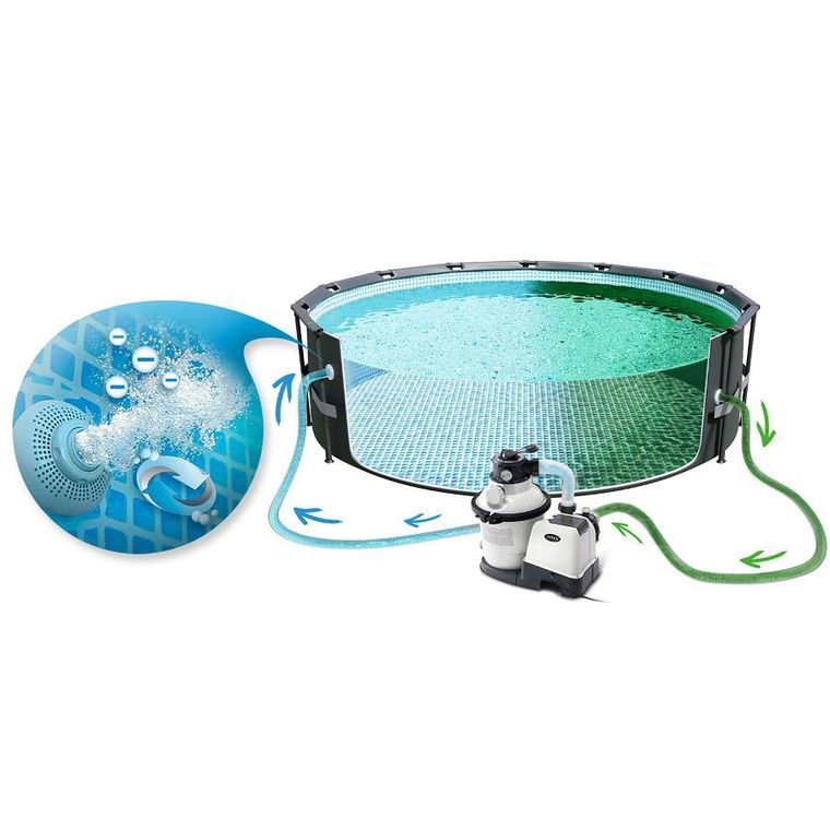 INTEX, pompa filtrująca, piaskowa + kulki filtracyjne, 5700 l/h, 26644