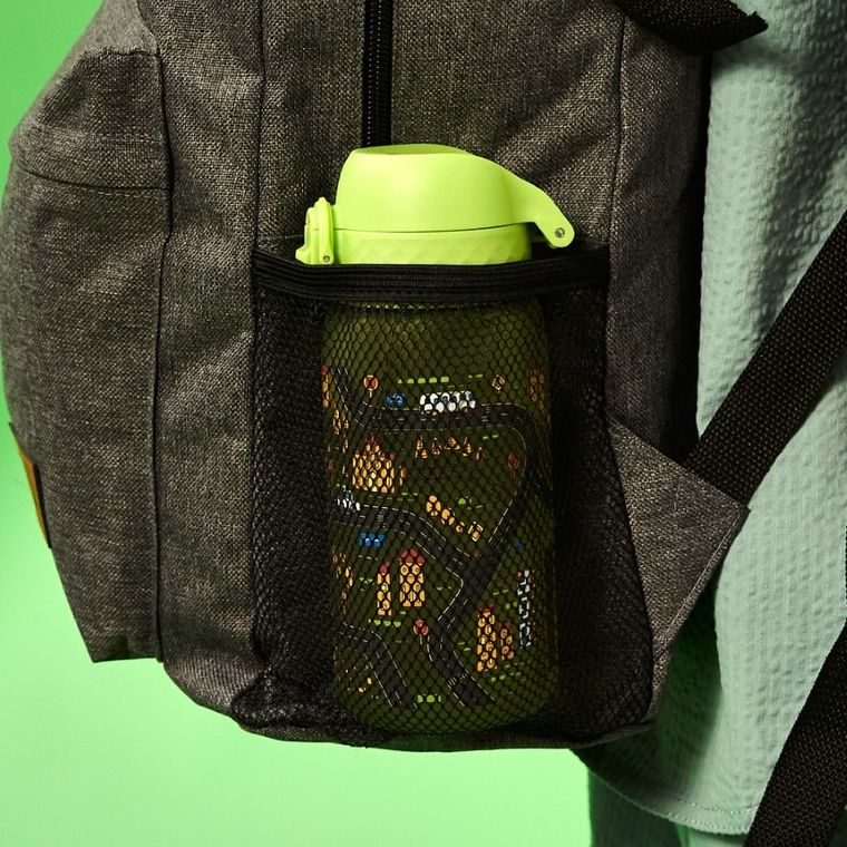 Ion8, Auta, bidon z ustnikiem, zielony, 350 ml