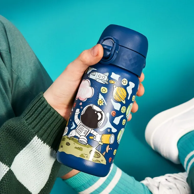 ION8, Kosmos, stalowy bidon z ustnikiem, morski, 400 ml