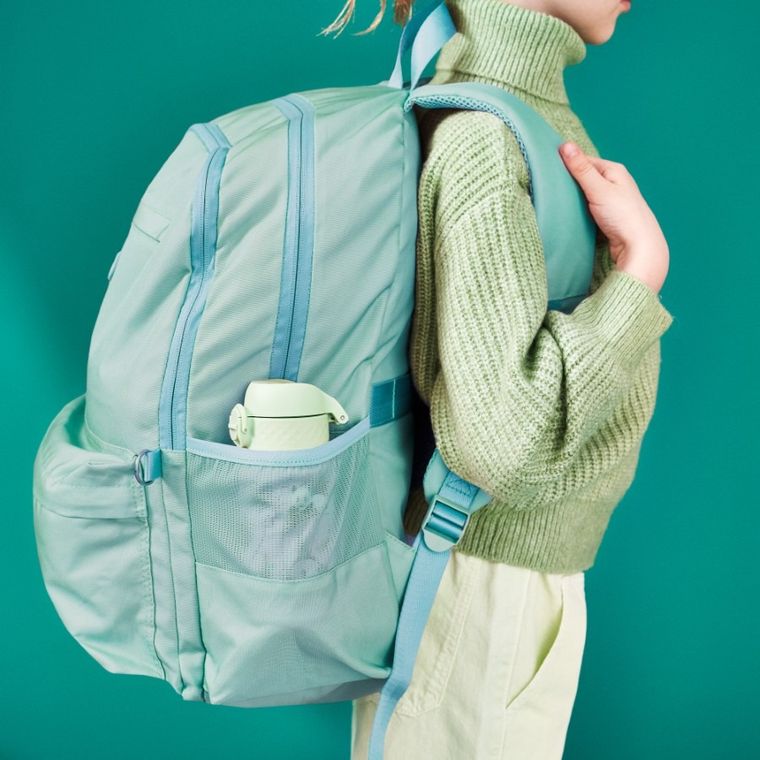 ION8, Panda, bidon termiczny z ustnikiem, zielony, 320 ml