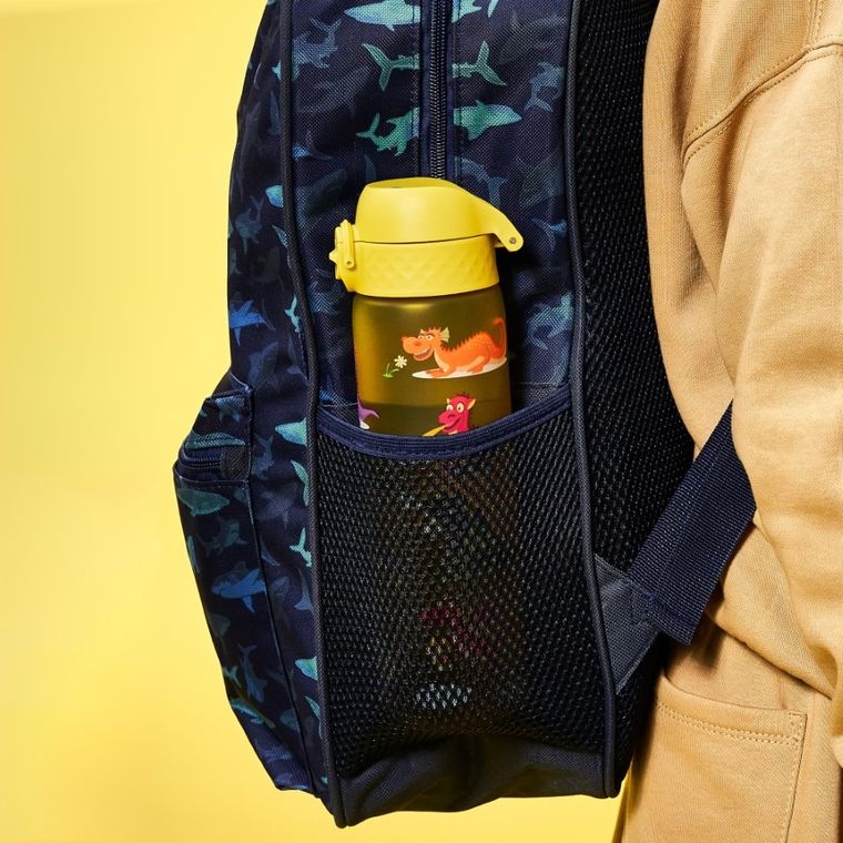 Ion8, Smoki, bidon z ustnikiem, żółty, 500 ml