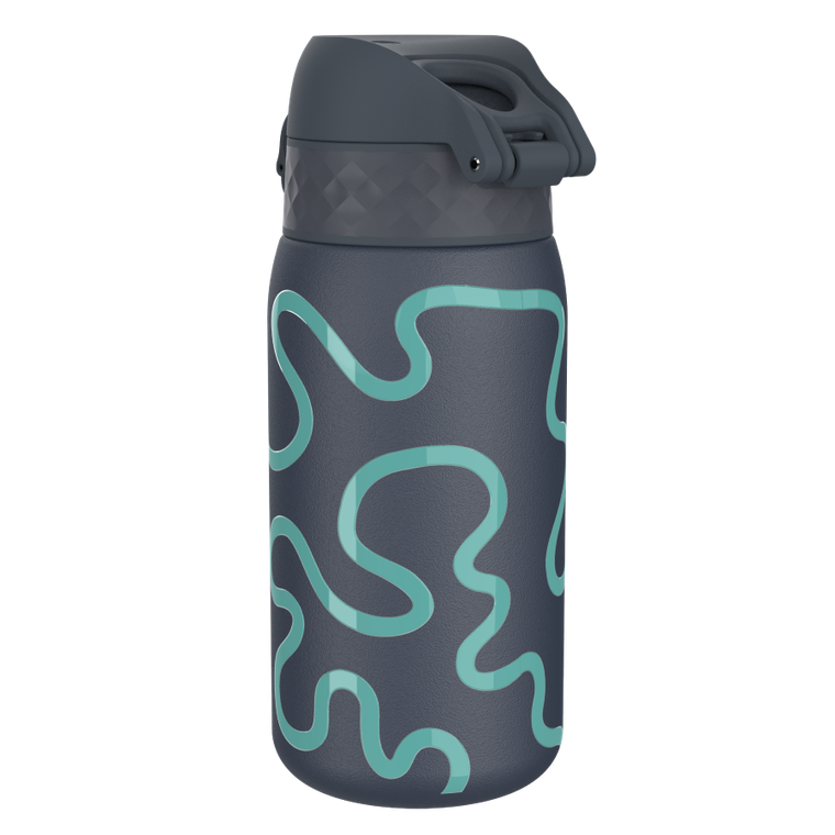 ION8, Szlaczki, bidon termiczny z ustnikiem, próżniowy, granatowy, 320 ml