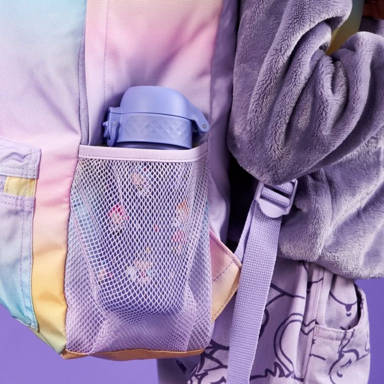 Ion8, Wróżki, bidon z ustnikiem, fioletowy, 350 ml