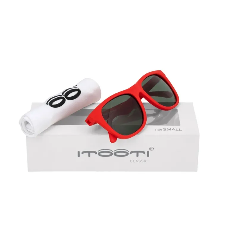 Itooti, Classic, okulary przeciwsłoneczne, czerwone, 0m+