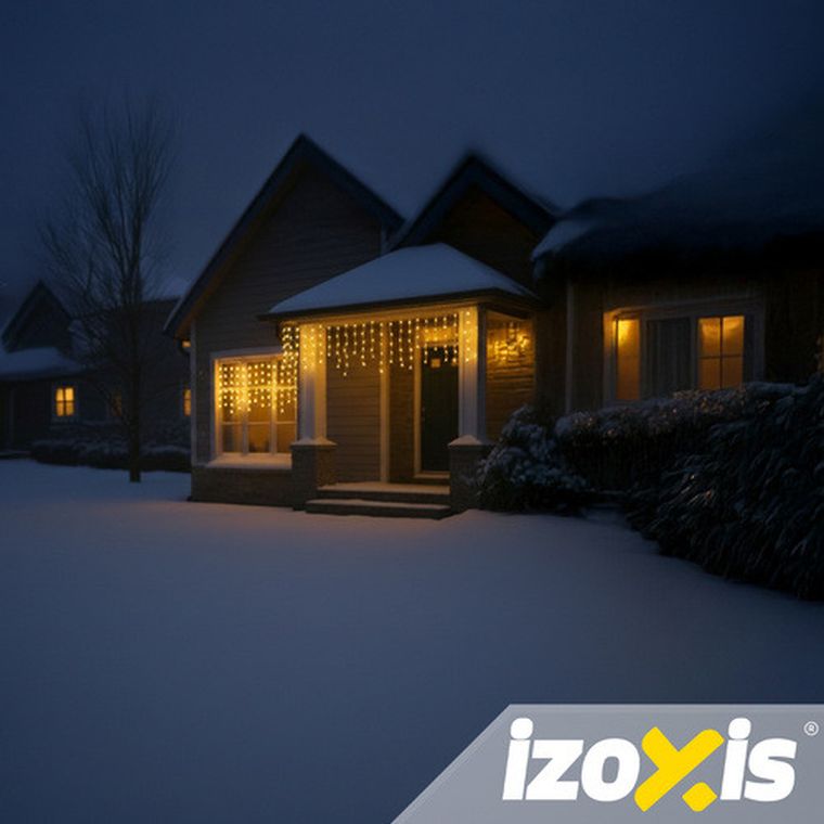 Izoxis, lampki zewnętrzne, 100 LED, 4m