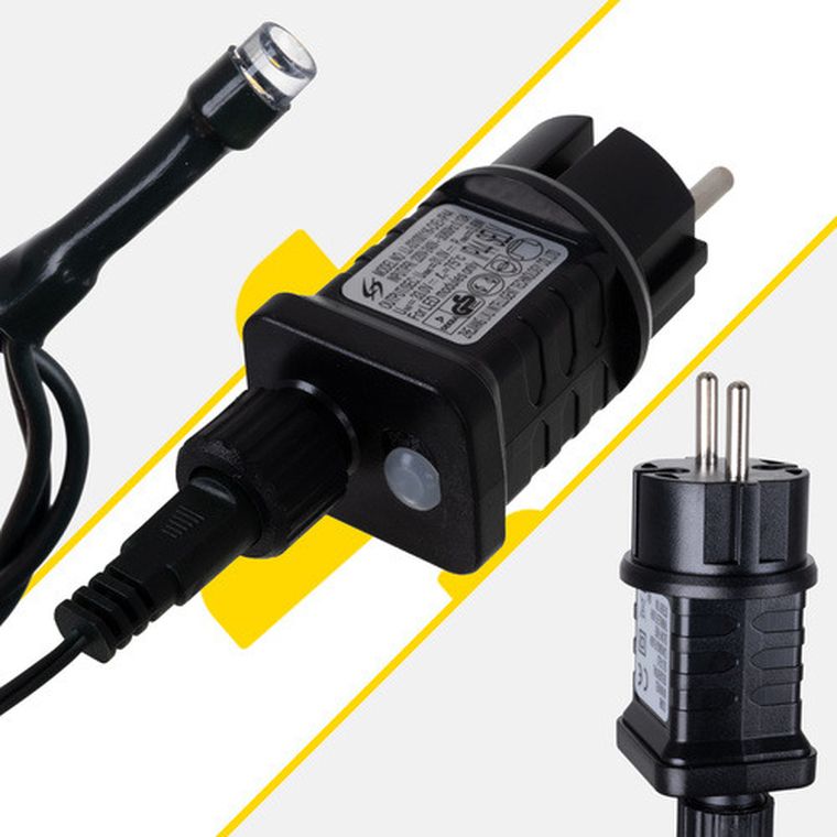 Izoxis, lampki zewnętrzne, 500 LED 35m, ciepły biały