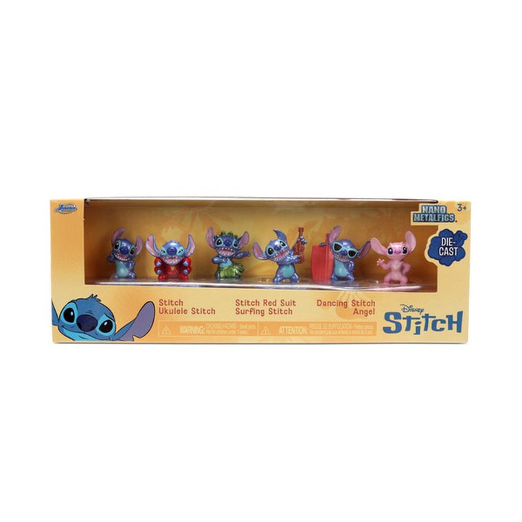 Jada, Stitch, metalowa figurka kolekcjonerska, 4 cm, 6 szt.