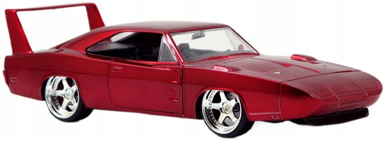 Jada Toys, Fast & Furious, Dodge Charger 1969, model pojazdu, czerwony, 1:24