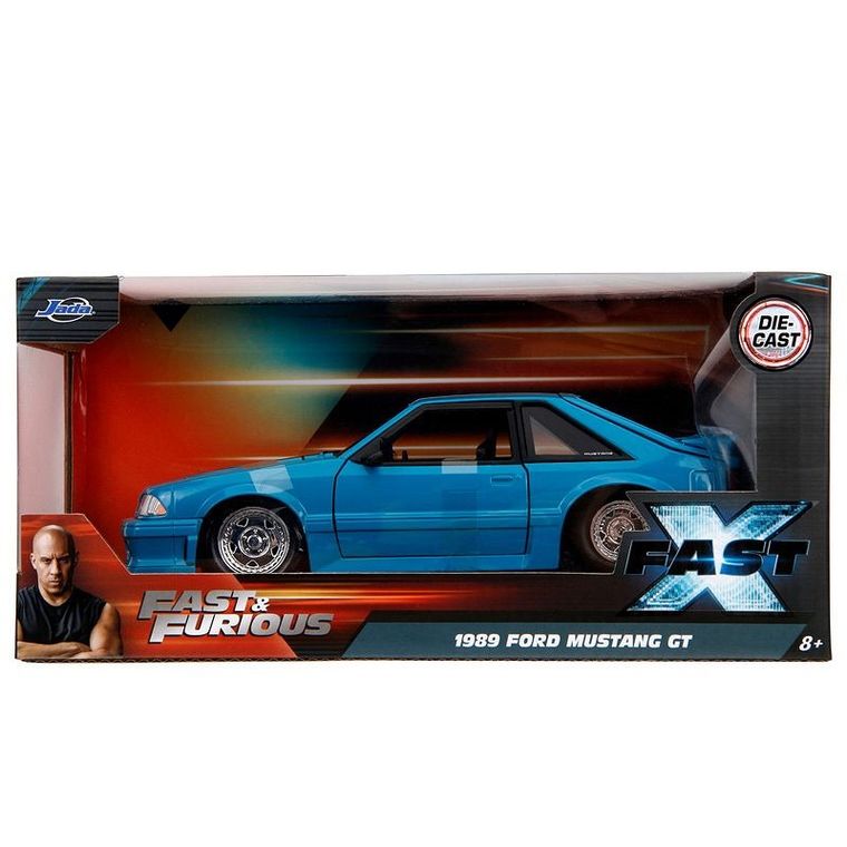 Jada Toys, Fast & Furious, Ford Mustang GT 1989, model pojazdu, 1:24
