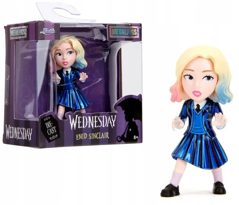 Jada Toys, Wednesday, figurka metalowa, 6,5 cm, 1 szt.