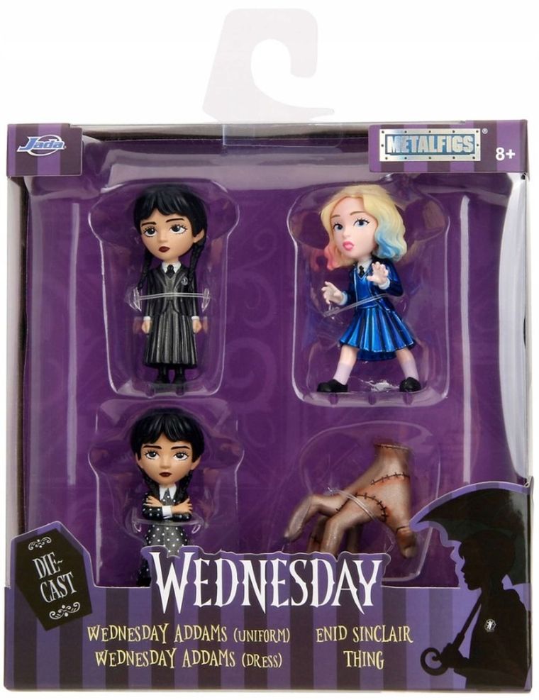 Jada Toys, Wednesday, zestaw figurek metalowych, 4 szt.