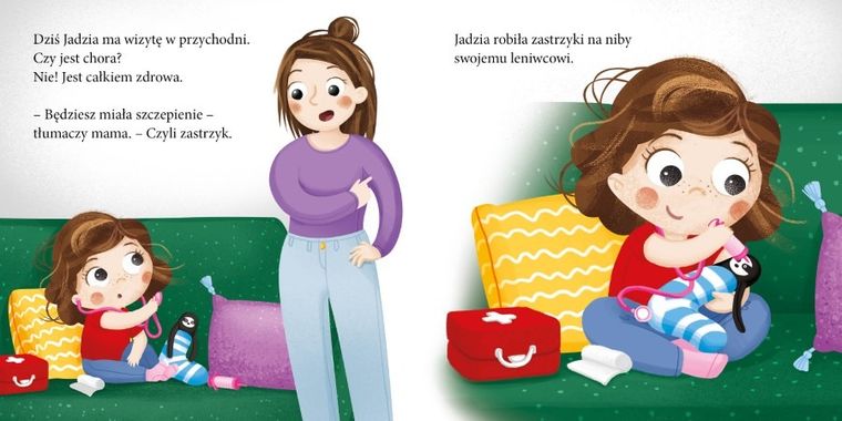 Jadzia Pętelka idzie na szczepienie