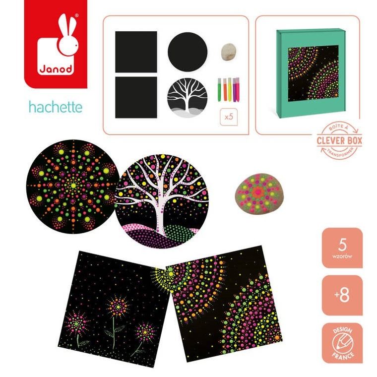 Janod, I love creativity, malowanie kropkami, zestaw kreatywny