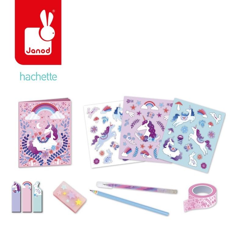 Janod, Jednorożce, Kraina snów, zestaw piśmienniczy