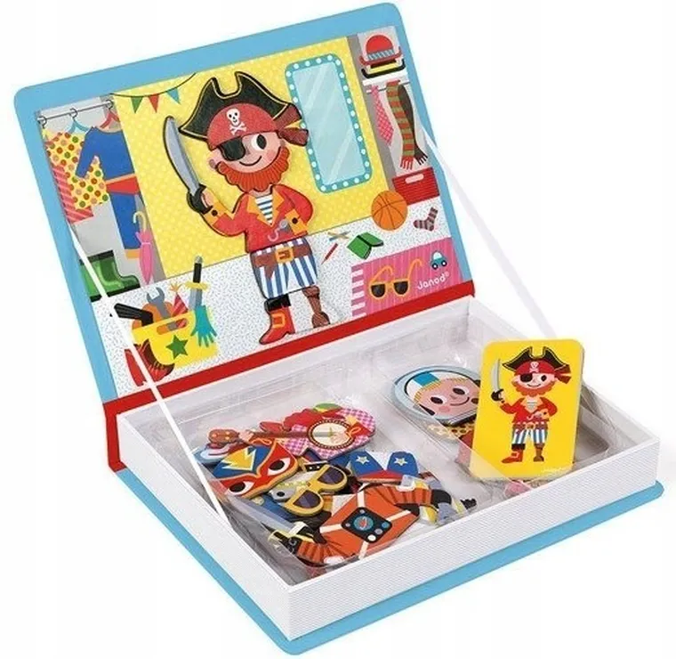 Janod, Magneti’book, Kostiumy, Chłopiec, magnetyczna układanka