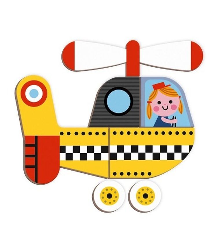 Janod, Magneti’book, Pojazdy, magnetyczna układanka