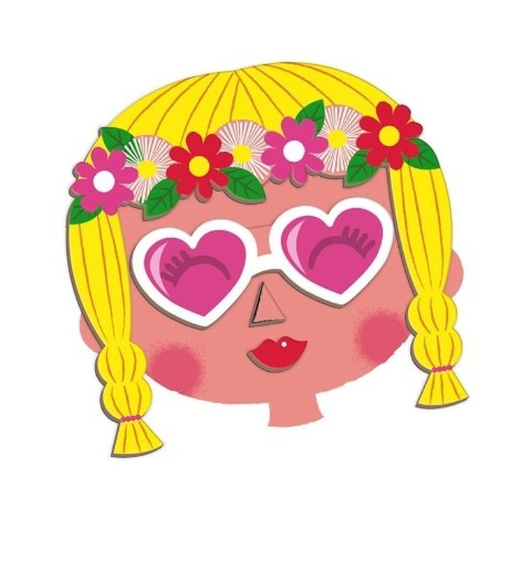 Janod, Magneti’book, Śmieszne buzie, Dziewczynka, magnetyczna układanka