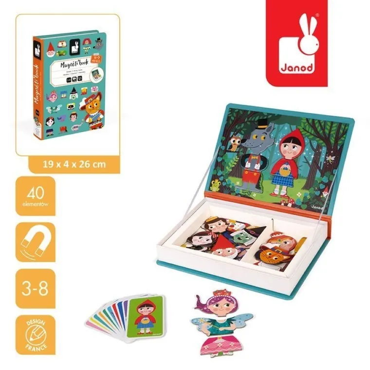 Janod, Magneti’book, Świat baśni, magnetyczna układanka
