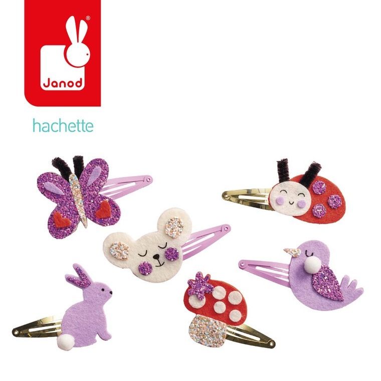 Janod, Ogród, zestaw do tworzenia spinek do włosów