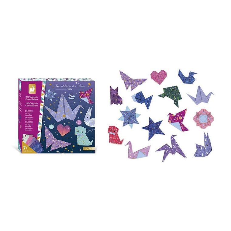 Janod, Origami, konstelacje, zestaw kreatywny, 200 szt.