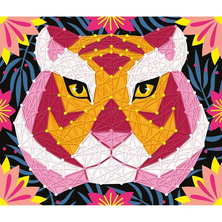 Janod, Przeplatanka 3D, String Art., Zwierzęta dżungli, zestaw kreatywny