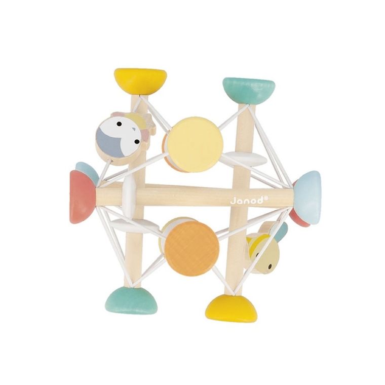 Janod, Pure, piłka sensoryczna, drewniana