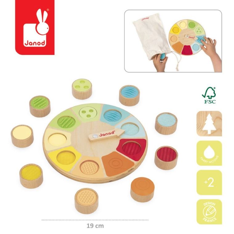 Janod, Sensoriel, gra memory, sensoryczne koło