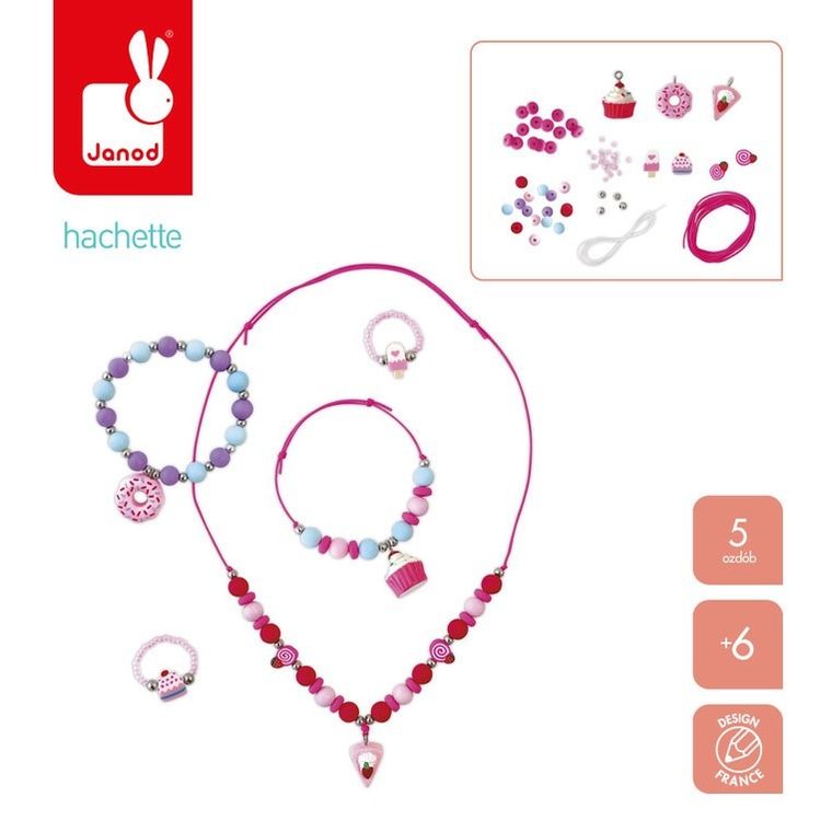 Janod, Słodkości, zestaw do tworzenia biżuterii