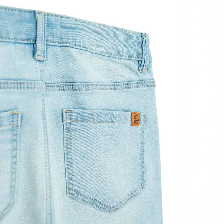 Jasne spodnie jeansowe z regulacją slim fit Cool Club