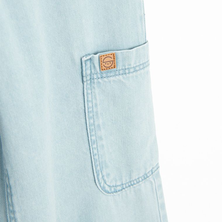 Jasnoniebieskie jeansy wide leg z regulacją Cool Club